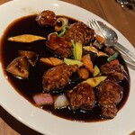 中国料理 「王朝」 - 黒酢酢豚