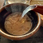 羽黒山荘 田楽茶屋 - 蕎麦湯