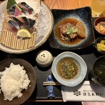 産直さばと青魚 伏見あおい - 長野ハーブ鯖刺身定食