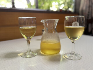 Fressgasse - Happy with the taste of organic wine.