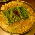 Hakatamotsunabenijuuyon - もつ鍋白味噌味3人前（2014.11）
