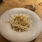 forare - 極みエノキのスパゲッティにカラスミがけ