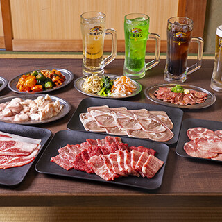 焼肉を楽しみながらワイワイ宴会！「ネヤセンコース」が大人気