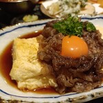 紀州の酒と串 日和り - 紀州だし巻き＋熊野牛すき焼きオプション