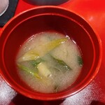晴 - 締め　つくね入り味噌汁