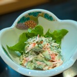 寿し辰 - カニサラダ♡おいしー(,,>᎑<,,)