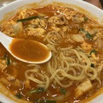 日高屋 - 旨辛チゲスープに麺❣️