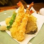 すっぽん鍋 鱧料理 三栄 - 娘用 天ぷら盛り合わせ