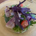 トラットリア カヴァタッピ - アジのカルパッチョ