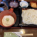 松の庵 - つけとろうどん大盛り
