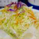 丸五 - 最後に用意されたドレッシングを用いて野菜を食して完食しました。