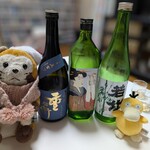 寿し辰 - Mさんちにて♡地酒の飲み比べ(＾(ェ)＾)(⊙ө⊙)♪︎♪︎