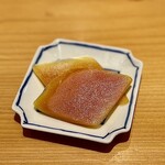 すしやのたい悟 - 自家製からすみ。程よい塩味とねっとりとした旨み！最高のお酒のアテ。日本酒泥棒間違いなし(*ﾟ▽ﾟ*)