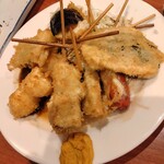 居酒屋　葉牡丹 - 串揚げ盛り合わせ☓2