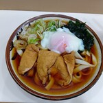麺処 盛盛 - きつねきしめん+温玉トッピング