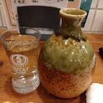 串焼と魚 のんき - 日本酒辛丹波(徳利) 1,078円(税込)(2025年12月7日撮影)