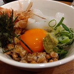 串焼と魚 のんき - いか納豆 715円(税込)(2025年12月7日撮影)