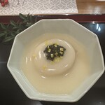 佳肴岡もと - 海老芋にキャビア