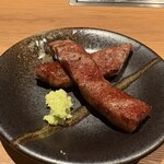 すすきの焼肉きらく - ヒレ焼き上がり
