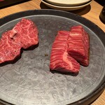 すすきの焼肉きらく - 神のハラミ（神谷商店）　和王のサガリ