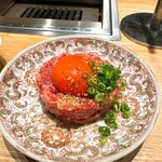 #にくといえばまつだ - 和牛ユッケ ◎