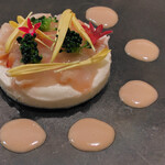 コンヴィヴィアリテ・イチノセ - カリフラワーのムースと貝