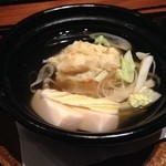 神楽坂 石かわ - 煮物：松葉蟹とミソの真薯・豆腐・白菜・葱