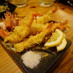 沖縄料理ちぬまん - 活車海老の超贅沢天ぷら１尾180円