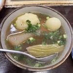 スタミナ苑 - ほほ肉スープ半