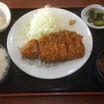 居酒屋 かぼちゃ - とんかつ定食￥７００