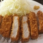 居酒屋 かぼちゃ - なかなかの厚みがあるロースカツ