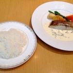 Resutoran Kameria - メインのお魚、鯛のムニエル