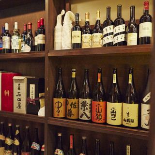 A wide selection of shochu