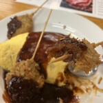 フジオ軒 - 串カツ、と、オムライス、良い。