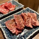 和牛ホルモン一頭買い うしはち - 生ハラミ（塩）・上ロース