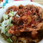 一由そば - 蕎麦小盛、ＪＢＫ、ジャンボげそ天