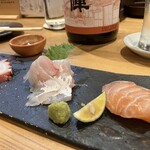 酒ノーケル - たこ、鯛？、サーモン