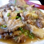 めだかタンタン - 12月8日 牛すじとキノコたちの炒め物