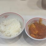 蒙古タンメン中本 - セット定食(ご飯と蒙古麻婆)