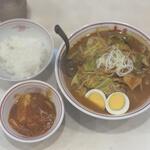 蒙古タンメン中本 - ゴモミ野菜大盛り＆セット定食