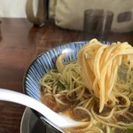 麺屋 鶏楽 - 朝ラー600円　つくね150円　中盛無料