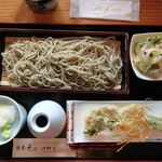 日本そば 田村屋 - 十割そばミニ天ぷら付