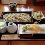 日本そば 田村屋 - 十割そばミニ天ぷら付