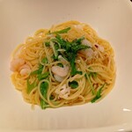 ラ フォンターナ - 日替わりパスタ　エビのペペロンチーノ