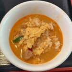 中華料理 張家 - ライスに担々麺スープをかけて雑炊風に