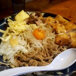 翔鶴 - 特製まぜそば880円(マヨトッピング+50円。チーズトッピング+200円)