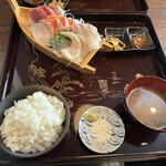 海鮮市場まさむね - 舟盛定食　1200円