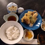 お食事処 多七 - する天定食  おうじ   おつきのコ