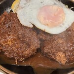 とん汁と玄米の店 檍食堂 - デミグラスソース メンチカツ