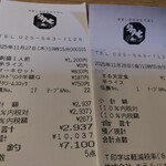 お食事処 多七 - レシート